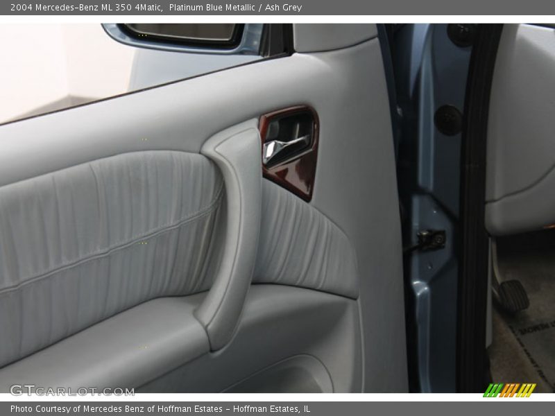Platinum Blue Metallic / Ash Grey 2004 Mercedes-Benz ML 350 4Matic