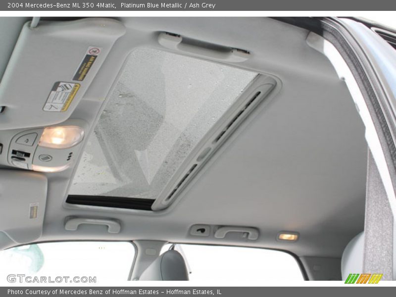 Platinum Blue Metallic / Ash Grey 2004 Mercedes-Benz ML 350 4Matic