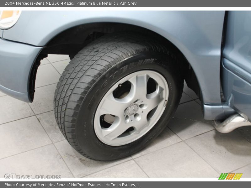 Platinum Blue Metallic / Ash Grey 2004 Mercedes-Benz ML 350 4Matic