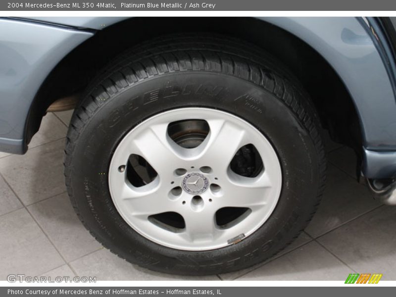 Platinum Blue Metallic / Ash Grey 2004 Mercedes-Benz ML 350 4Matic