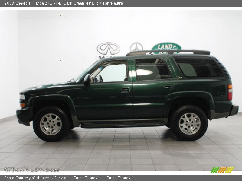 Dark Green Metallic / Tan/Neutral 2003 Chevrolet Tahoe Z71 4x4