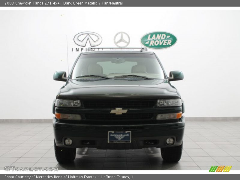 Dark Green Metallic / Tan/Neutral 2003 Chevrolet Tahoe Z71 4x4