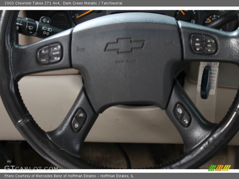 Dark Green Metallic / Tan/Neutral 2003 Chevrolet Tahoe Z71 4x4