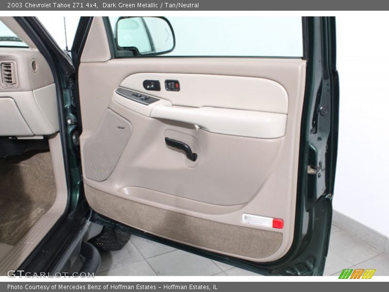Dark Green Metallic / Tan/Neutral 2003 Chevrolet Tahoe Z71 4x4