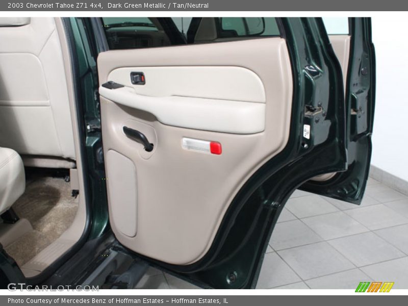 Dark Green Metallic / Tan/Neutral 2003 Chevrolet Tahoe Z71 4x4