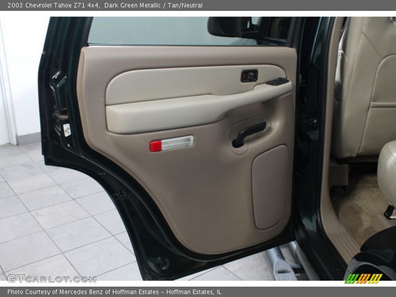 Dark Green Metallic / Tan/Neutral 2003 Chevrolet Tahoe Z71 4x4