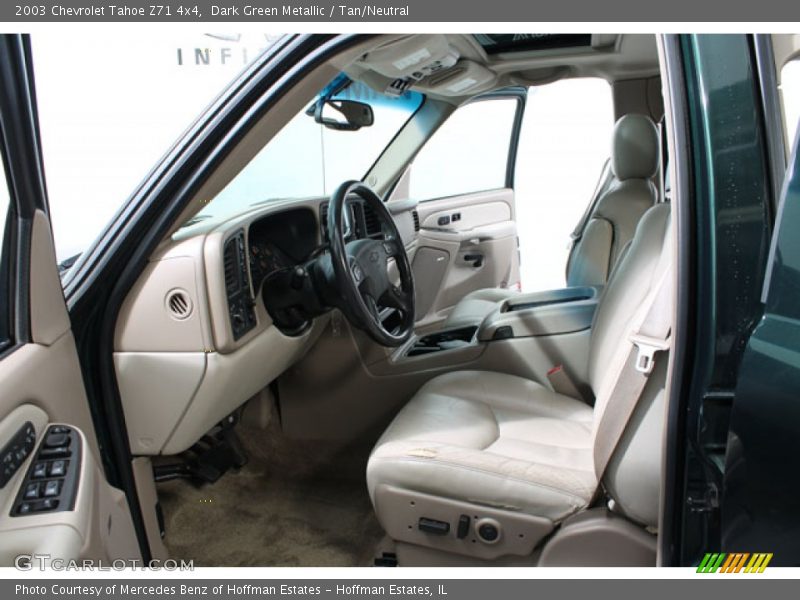Dark Green Metallic / Tan/Neutral 2003 Chevrolet Tahoe Z71 4x4