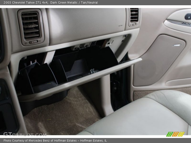 Dark Green Metallic / Tan/Neutral 2003 Chevrolet Tahoe Z71 4x4