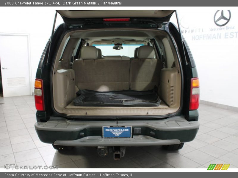 Dark Green Metallic / Tan/Neutral 2003 Chevrolet Tahoe Z71 4x4
