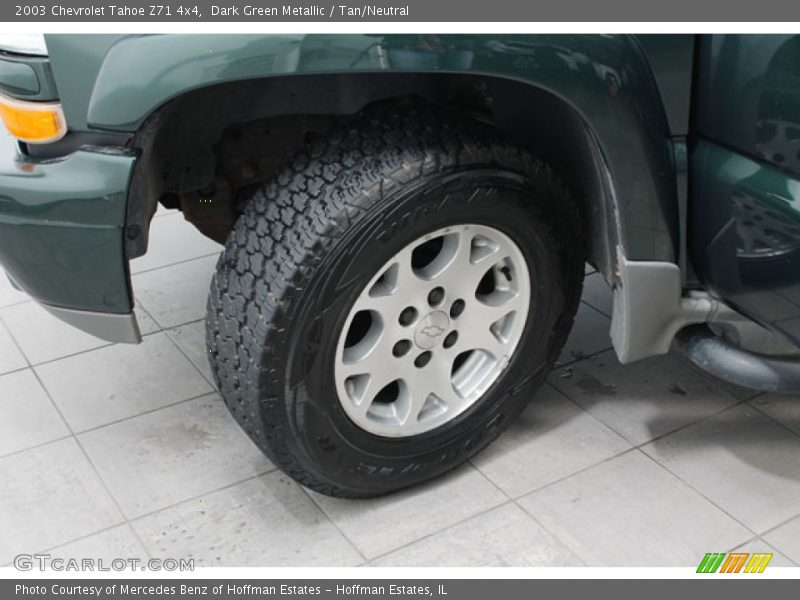 Dark Green Metallic / Tan/Neutral 2003 Chevrolet Tahoe Z71 4x4