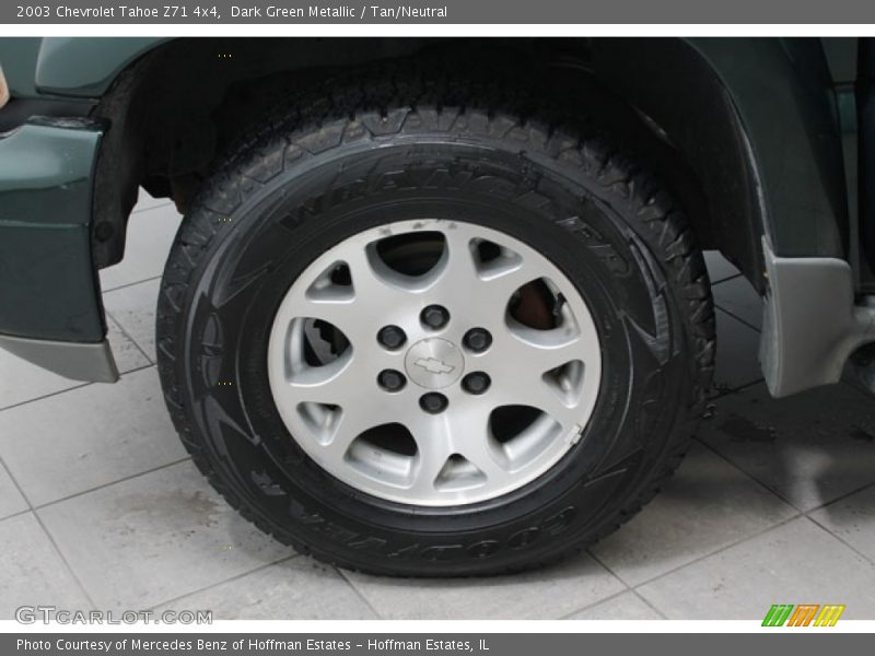 Dark Green Metallic / Tan/Neutral 2003 Chevrolet Tahoe Z71 4x4