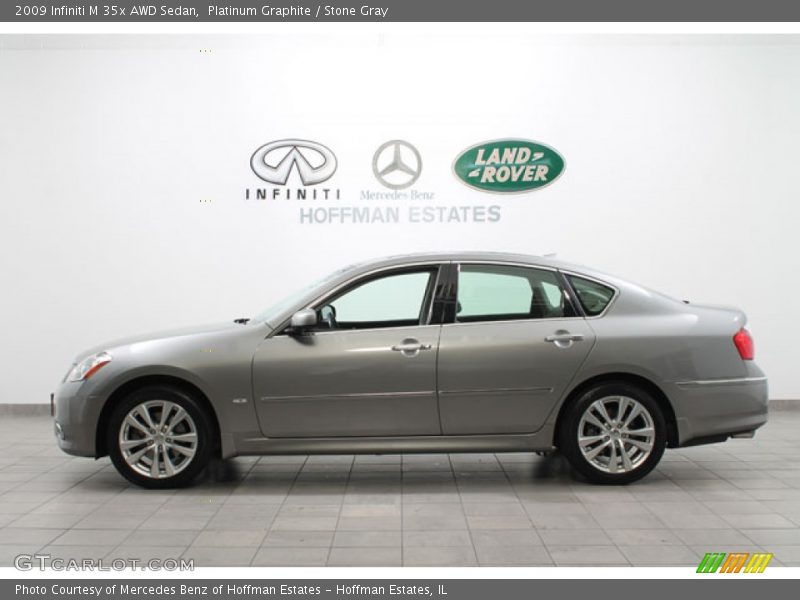 Platinum Graphite / Stone Gray 2009 Infiniti M 35x AWD Sedan