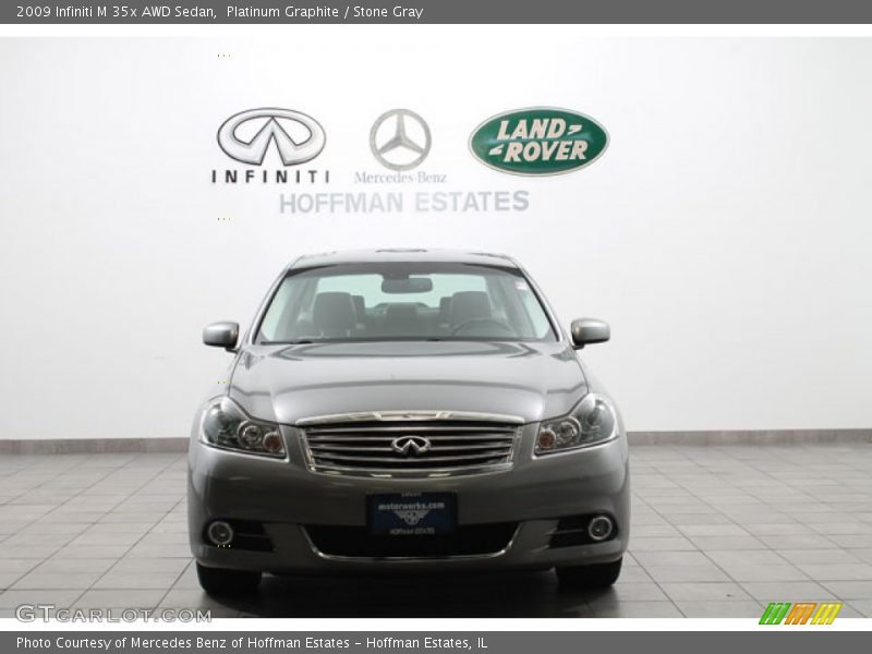 Platinum Graphite / Stone Gray 2009 Infiniti M 35x AWD Sedan
