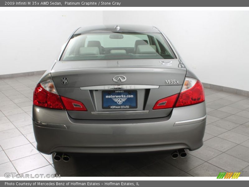 Platinum Graphite / Stone Gray 2009 Infiniti M 35x AWD Sedan