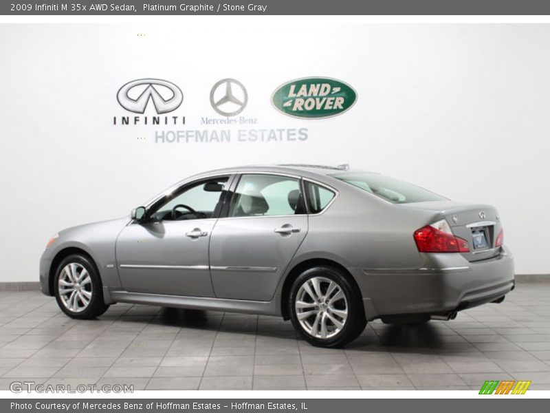 Platinum Graphite / Stone Gray 2009 Infiniti M 35x AWD Sedan