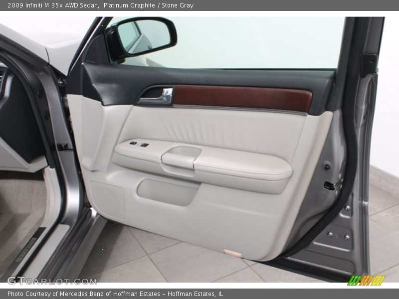 Platinum Graphite / Stone Gray 2009 Infiniti M 35x AWD Sedan