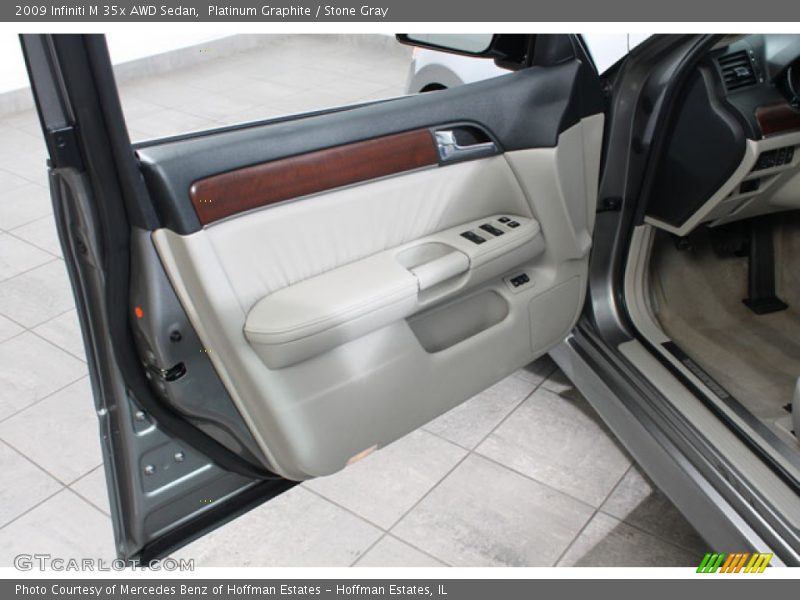 Platinum Graphite / Stone Gray 2009 Infiniti M 35x AWD Sedan