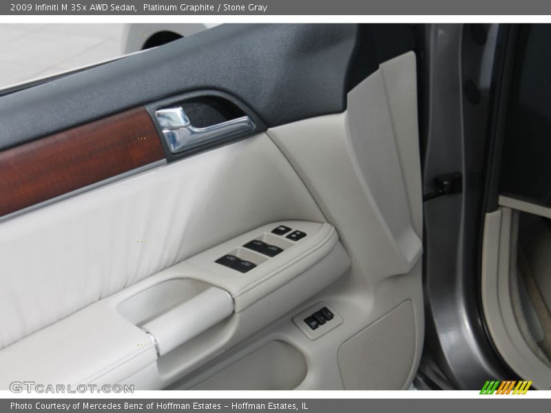 Platinum Graphite / Stone Gray 2009 Infiniti M 35x AWD Sedan