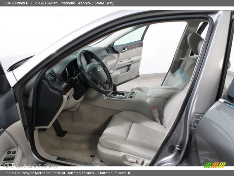 Front Seat of 2009 M 35x AWD Sedan