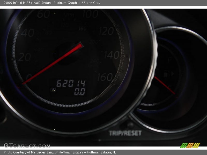 Platinum Graphite / Stone Gray 2009 Infiniti M 35x AWD Sedan