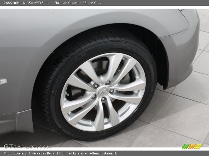 Platinum Graphite / Stone Gray 2009 Infiniti M 35x AWD Sedan