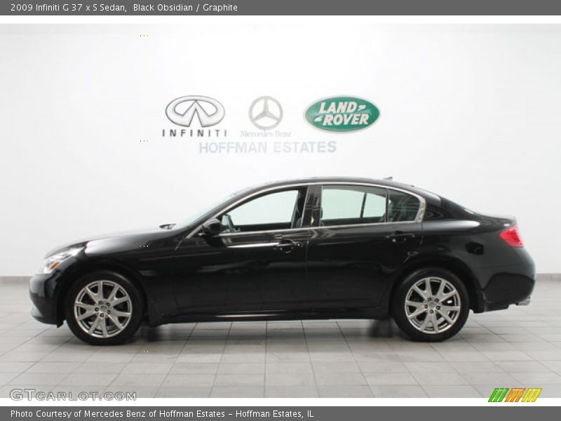 Black Obsidian / Graphite 2009 Infiniti G 37 x S Sedan