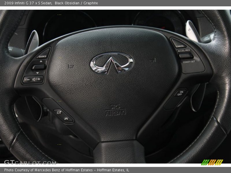 Black Obsidian / Graphite 2009 Infiniti G 37 x S Sedan