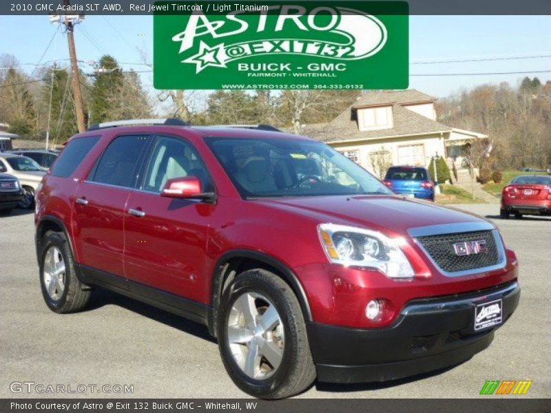 Red Jewel Tintcoat / Light Titanium 2010 GMC Acadia SLT AWD