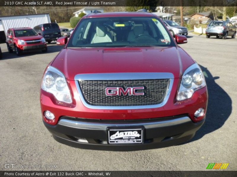 Red Jewel Tintcoat / Light Titanium 2010 GMC Acadia SLT AWD