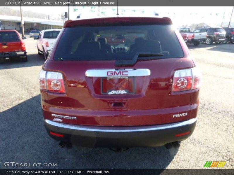 Red Jewel Tintcoat / Light Titanium 2010 GMC Acadia SLT AWD