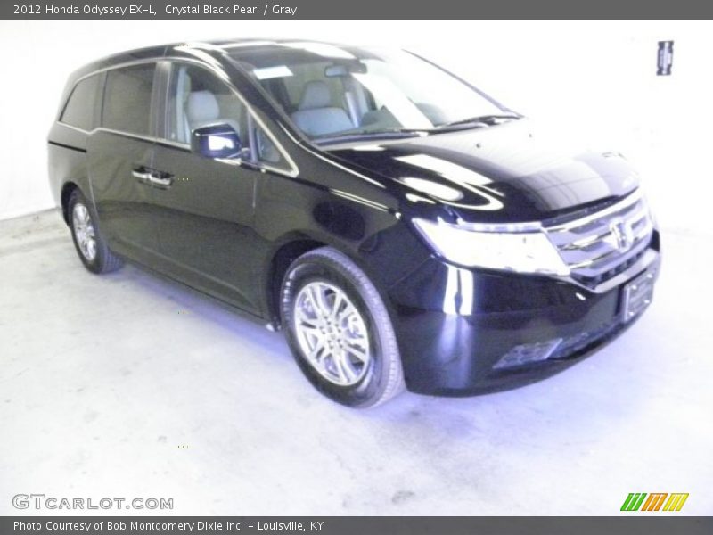 Crystal Black Pearl / Gray 2012 Honda Odyssey EX-L