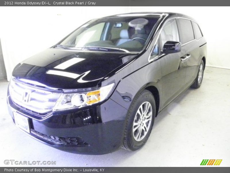 Crystal Black Pearl / Gray 2012 Honda Odyssey EX-L
