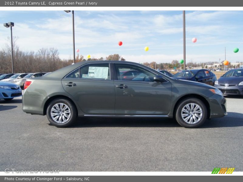 Cypress Green Pearl / Ivory 2012 Toyota Camry LE