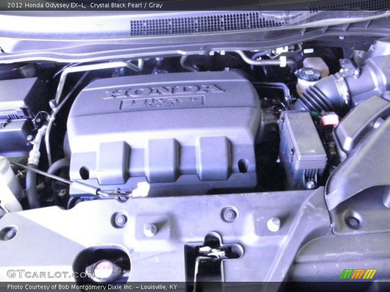 Crystal Black Pearl / Gray 2012 Honda Odyssey EX-L