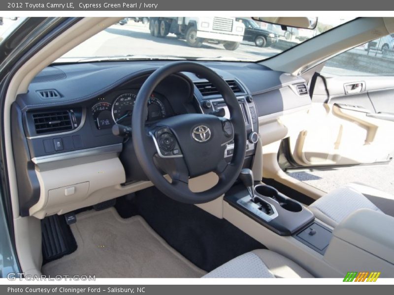 Cypress Green Pearl / Ivory 2012 Toyota Camry LE