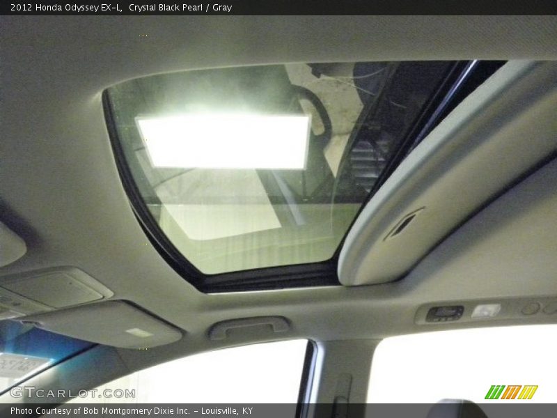 Crystal Black Pearl / Gray 2012 Honda Odyssey EX-L