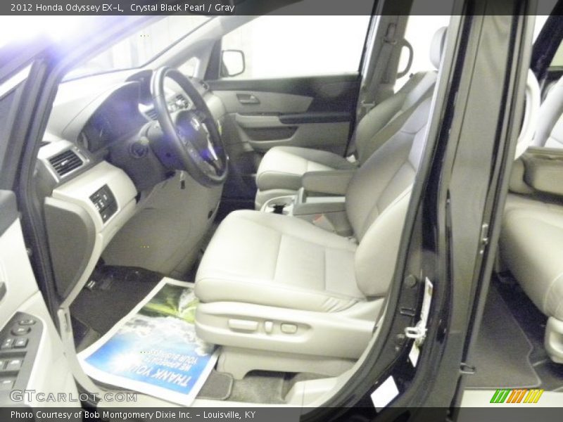 Crystal Black Pearl / Gray 2012 Honda Odyssey EX-L