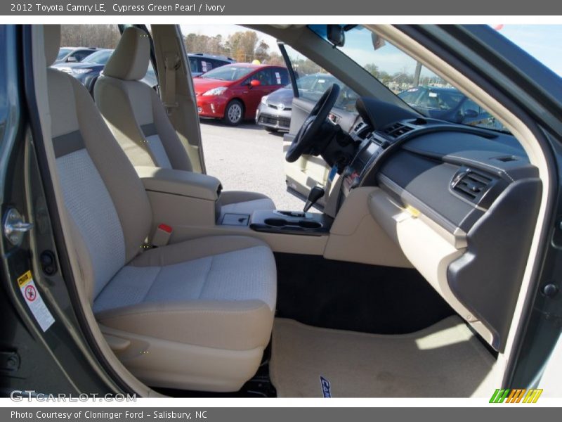Cypress Green Pearl / Ivory 2012 Toyota Camry LE