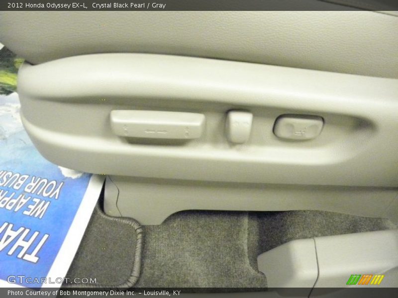 Crystal Black Pearl / Gray 2012 Honda Odyssey EX-L