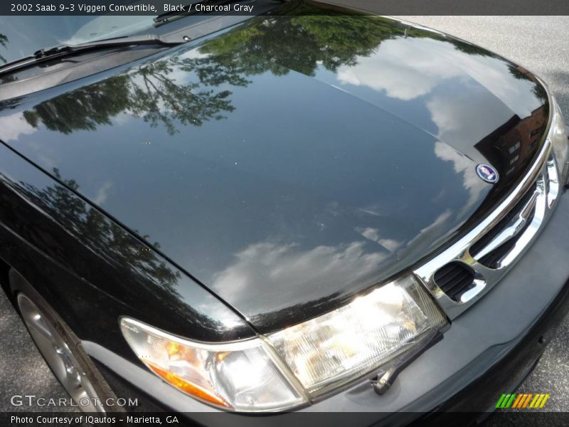 Black / Charcoal Gray 2002 Saab 9-3 Viggen Convertible