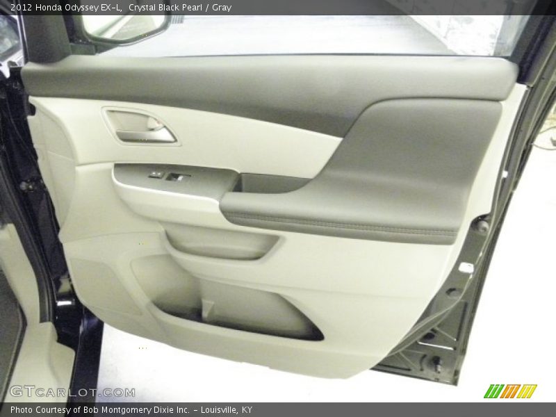Crystal Black Pearl / Gray 2012 Honda Odyssey EX-L