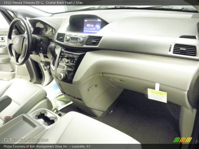 Crystal Black Pearl / Gray 2012 Honda Odyssey EX-L