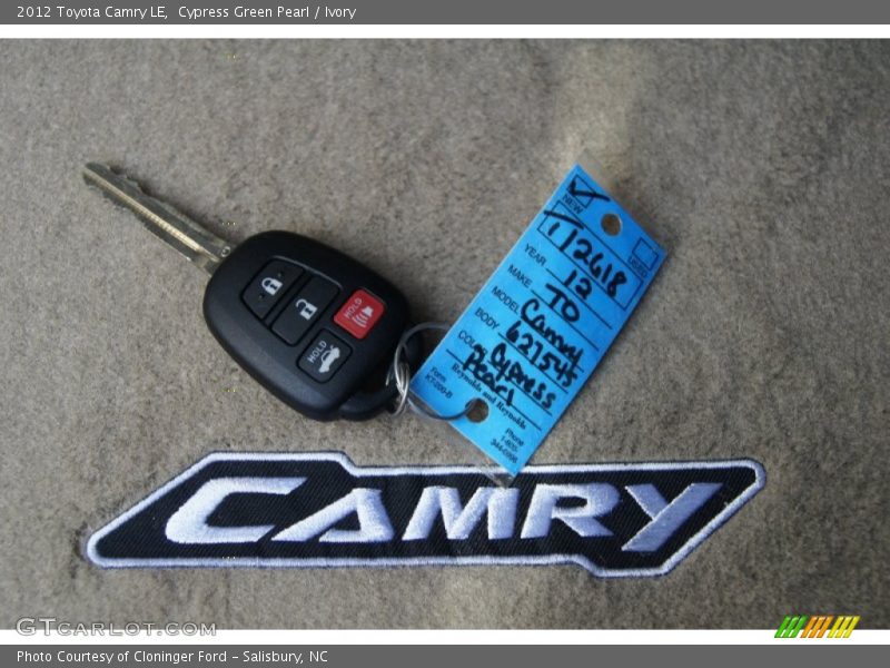 Cypress Green Pearl / Ivory 2012 Toyota Camry LE