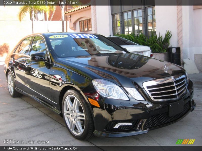 Black / Black 2010 Mercedes-Benz E 350 Sedan