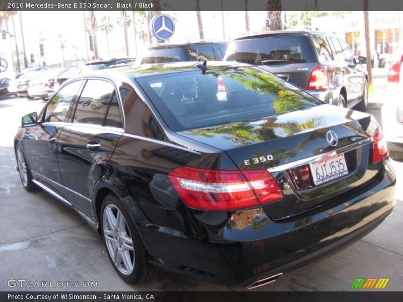 Black / Black 2010 Mercedes-Benz E 350 Sedan