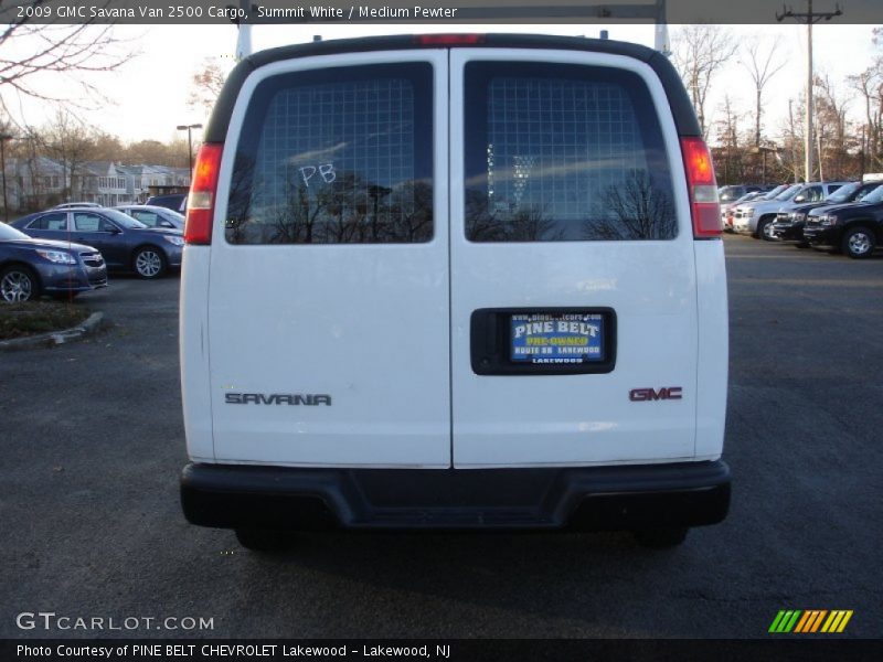 Summit White / Medium Pewter 2009 GMC Savana Van 2500 Cargo