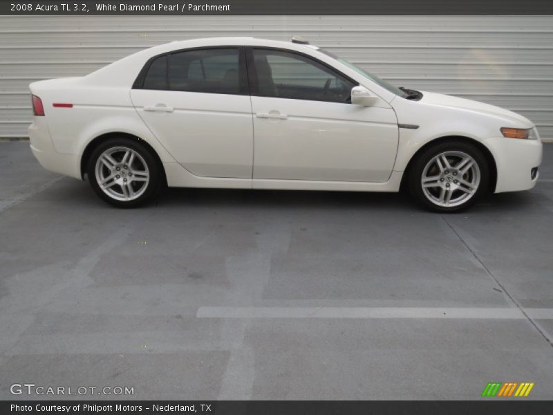 White Diamond Pearl / Parchment 2008 Acura TL 3.2