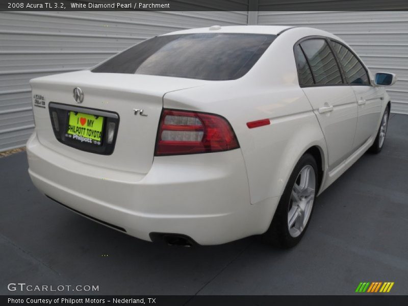 White Diamond Pearl / Parchment 2008 Acura TL 3.2