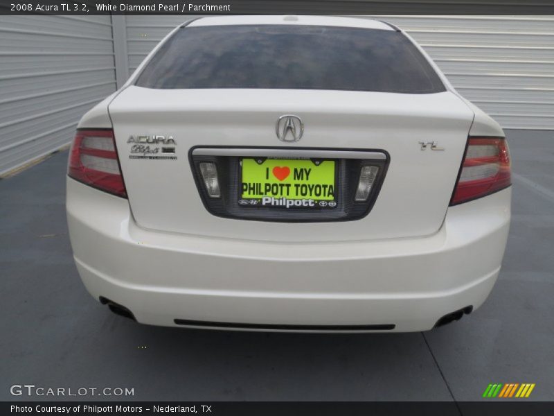 White Diamond Pearl / Parchment 2008 Acura TL 3.2