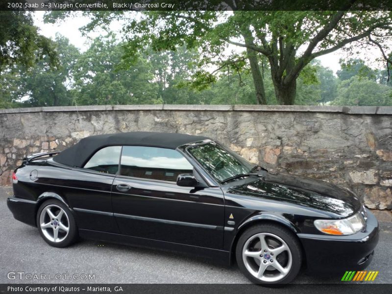 Black / Charcoal Gray 2002 Saab 9-3 Viggen Convertible